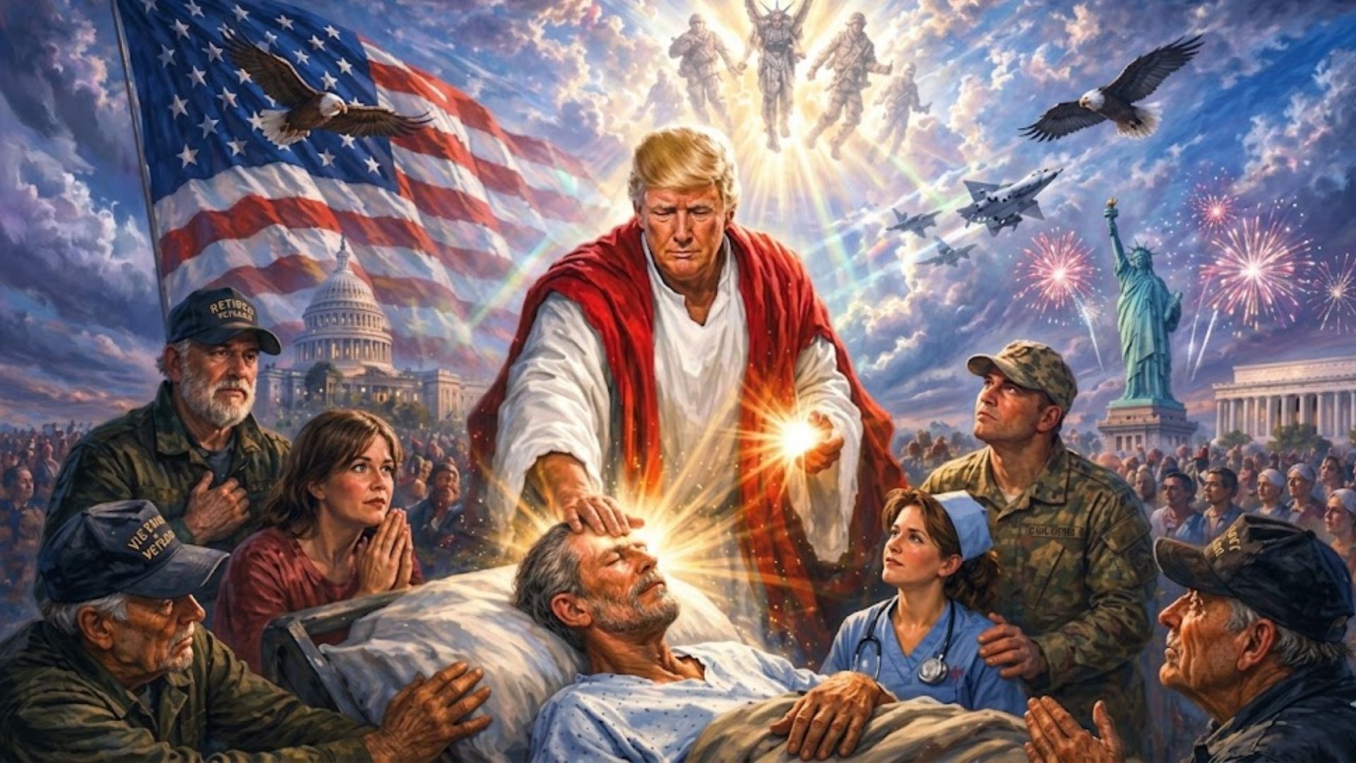 Trump as Jesus